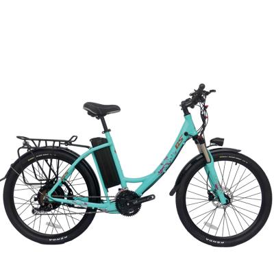 China Latest 36V250W Hidden Road Pedal Aluminum Alloy Battery Mid Drive Single Electric Bicycle Bike for sale