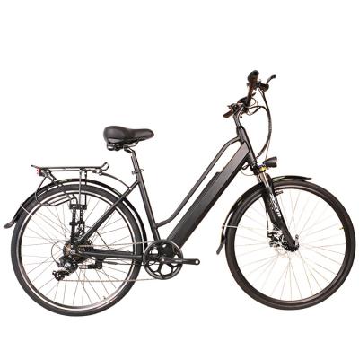 China New Design Aluminum Alloy Large Capacity Cheap Lithium Battery Mid Drive Motor City Bicycle Electric Bike for sale