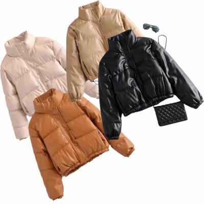 China Luxury Anti-wrinkle Faux Fur Coats Women High End Polyester Down Jacket Winter Clothes Faux Fiber Jacket for sale