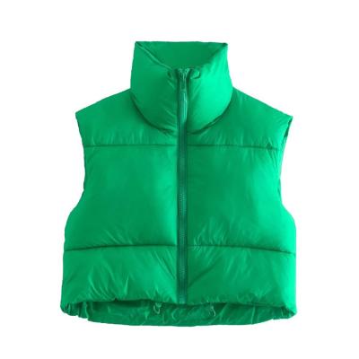 China Sustainable Newcomer Tops Splicing Zipper Winter Womens Beach Top Vest Comfortable Sleeveless Womens Invest for sale