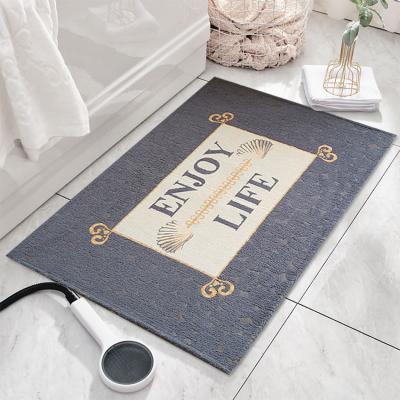 China Washable High Quality Multicolor Anti-Slip Outdoor Entrance Customized Printing Door Mat for sale