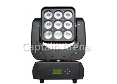 China CE 9 × 10W LED Beam Moving Head Lighting 16 Bit Smooth Dimming for sale