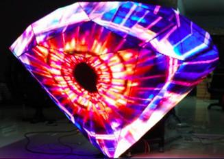 China Full Color LED Diamond DJ Booth Display Screen Stage Video Wall HD Lighting Digital for sale