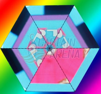 China Creative Nightclub Led Triangle Display Modules Flexible Led Screen for sale