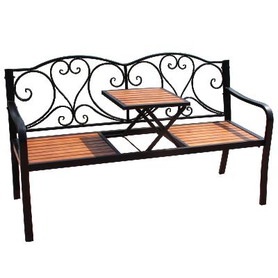 China Farm Factory Direct Multi Function Garden Patio Park Country Metal Mosaic Benches for sale