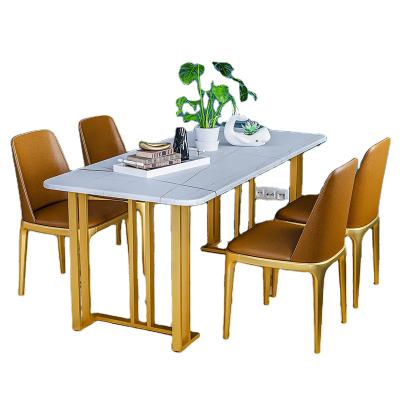 China Luxury Furniture and Marble Kitchen Dining Table Dining Table Top Dining Table and Chairs EUROPEAN, Modern Dining Table Sets for sale