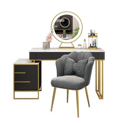 China Luxury dressing table (size) from WATU high quality modern design iron adjustable wooden leg dining table for sale