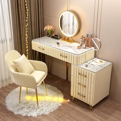 China (Size) 2021Factory direct adjustable hotsale modern design living room bedroom dressing makeup table with LED mirror for sale