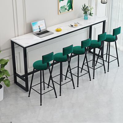 China Durable Cheap Commercial Tables And Chairs Easy To Use And Durable Wine Bar Cafe Restaurant Cocktail Bar High Chairs Set Furniture for sale