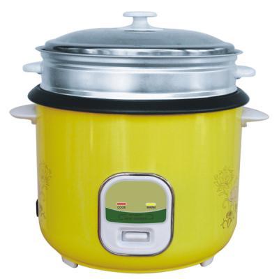 China Garage Small Capacity Yellow Color Upright Rice Cooker With Full Body for sale