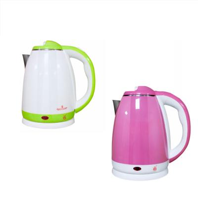 China Multi Color Rotation Anti-heating Stainless Steel Base 360 ​​Degree Electric Water Kettle for sale