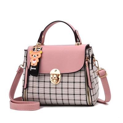 China Portable Ready To Ship Ladies' Purse Solid Color Luxury Shoulder Bag Fashion Chain Small Thread Square Zipper Women's Mini Crossbody Bags for sale