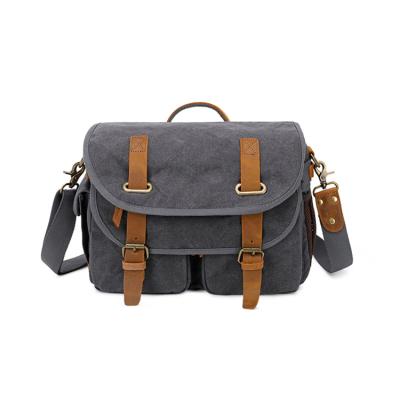 China Wholesale Customized Camera Carry Waterproof Canvas Shoulder Bag DSLR/SLR Mirrorless Camera Fashion Digital Camera Bag for sale