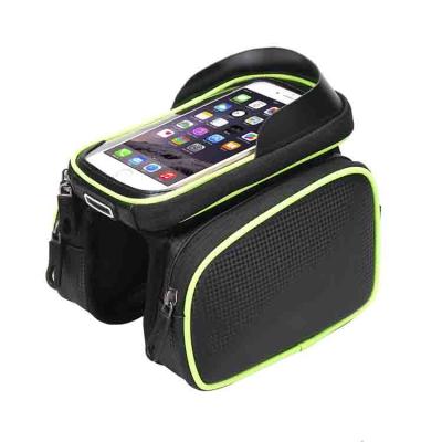 China Water Make Front Tube Phone Bicycle Bag Touch Screen Bag Bike Accessories Waterproof Recycling Front Frame Bag for sale