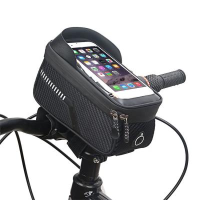 China Custom Mount Bag Waterproof Mobile Phone Frame Bicycle Bike Travel Bag Accessories Bike Phone Holder 19*8.5*10cm for sale