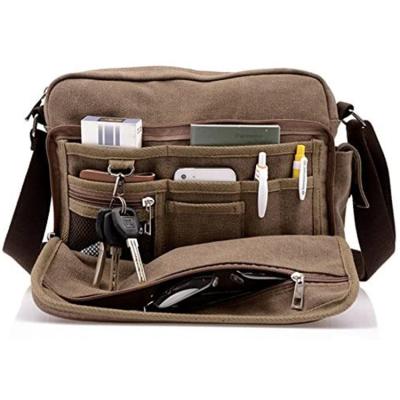 China Multi-Function Canvas Messenger Bag Sling Bag Cross - Multi-Compartment Body Shoulder Handbags Sports Multi-Function Vintage Wallet Classic Purse for sale