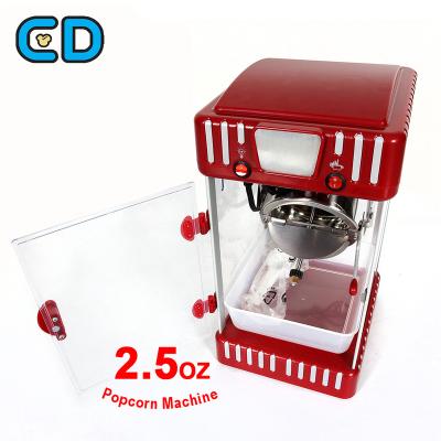 China 2.5OZ 4OZ 8OZ 12OZ Stainless Steel Automatic Desktop Pop Corn Machines Oil Kettle Popcorn Maker Machine 220V Home With Heater for sale