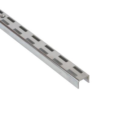 China Fit for brackets or hooks metal channel slot upright post/double hole slot tube AA column slotted strut channel for sale