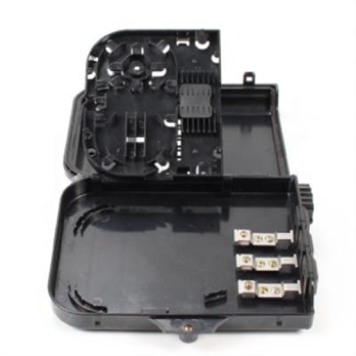 China FTTH FTTB FTTX Network Wall-mount and Pole Mounted ABS Plastic Outdoor 8 Core PC Fiber Optic Termin Box for sale