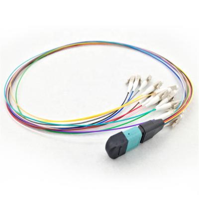 China FTTH FTTB FTTX Network Singlemode 12 MPO / MTP Fiber Optic Made Pigtail Rugged for sale