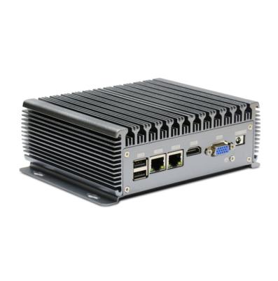 China Fanless Embedded Machine Automation Computer 4Gbe 4Usb Rugged Embedded Industrial PC / Smart Healthcare / Smart City I7/I5/I3 Compact for sale