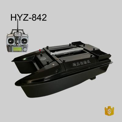 China HYZ842 handmade Fiberglass boat hull 80*49*28cm fishing remote control bait boat for sale