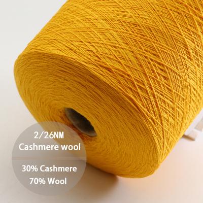 China 2/26NM 70% Wool 30% Cashmere Anti-Static High Quality Woolen Yarn For Hat Knit for sale