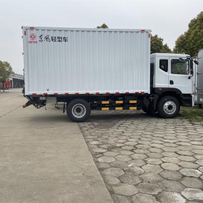 China Dongfeng 10 tons dry cargo box truck diesel engine closed van truck 9000*2500*3000 mm for sale