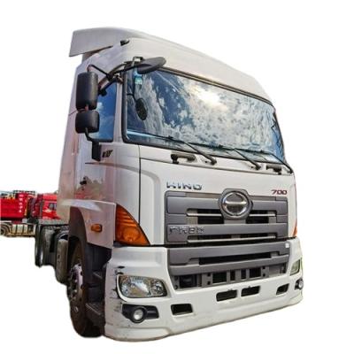 China Used condition 6x4 wheels main tractor hino700 hino 700 dump truck 7020*2495*3030 mm for sale