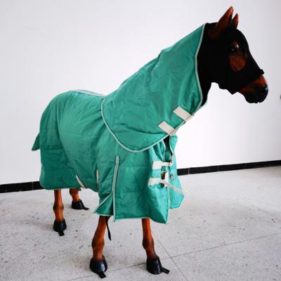 China Polyester& Cotton Durable Waterproof Stable Equine Equestrian Horse All Rounder Assembly Insulator Dummy Blankets Covers Blankets With Neck for sale