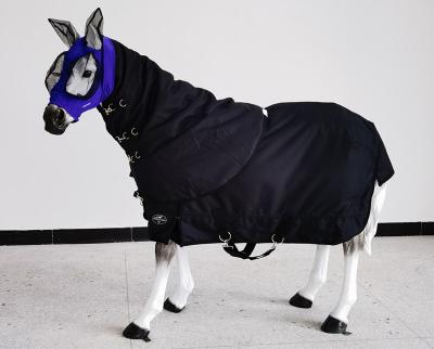 Cina Polyester& 2022 Fashionable Cotton Breathable Durable Waterproof Stable Horse All Rounder Assembly Hoody Horse Show Blankets Sheets Covers With Hood in vendita