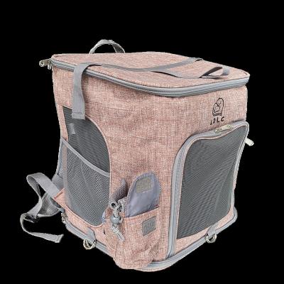 China Factory Wholesale Logo Adjustable Airline Approved Portable Folding Pet Carrier Travel Stocked Custom Transport Bags Pet Bag à venda