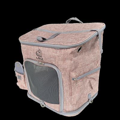 China New Breathable Kind Durable High Quality Easy Carry Nylon Mesh Pet Carrier Bag Backpack For Walker Travel à venda