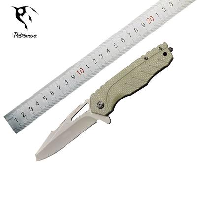 China Non-variable Outdoor Camping Pocket Folding Knife 440 Blade Steel Handle Camping Hunting Survival EDC Tools for sale