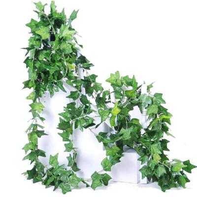 China Indoor Outdside Hanging Garden Decoration Ivy Leaves Greenery Artificial Garlands For Home Wall for sale