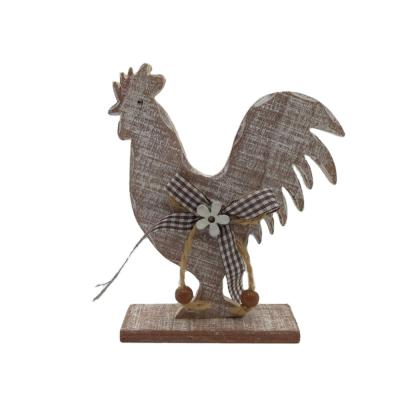 China China Shape Rooster Table Animal Carving Made Of Wood Crafts Home Decoration for sale