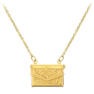 China Lotus 24K Gold Dubai Religious Jewelry Non Tarnish Jewelry Photo Pendant Necklace for sale