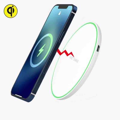 China Good Quality Qi Wireless Charger Adapter 15W QI Wireless Charger EPP Certification Led Lamp Display Protection Phone Fast Charging Smart Wireless Charger for sale