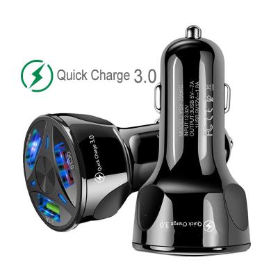 China QC 3.0 3 Ports USB 35W Car Charger QC3.0 7A Quick Fast Quick Charger Phone Car Charging Adapter For iPhone Xiaomi Redmi Huawei Samsung for sale