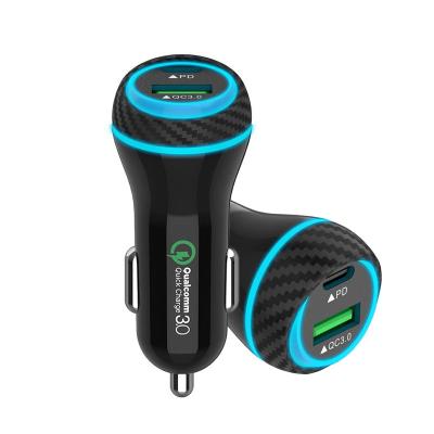 China Universal High Speed ​​Charging 12-24V PPS 3-11V 33W PD3.0 Car Cigarette Lighter Socket Adapter Universal Max Fast Charging Car Charger QC 3.0 for sale