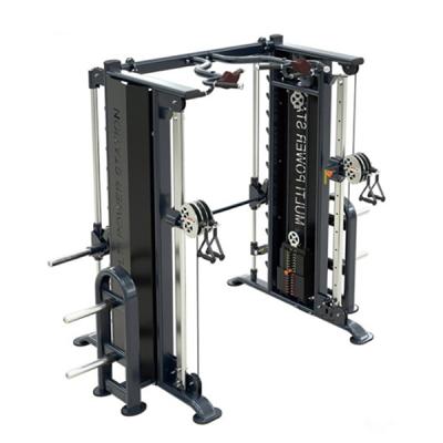 China Commercial Use Home Gym Equipment Cage Trainer Cable Crossover 4 in 1 Smith Machine Power Rack Multi Functional for sale