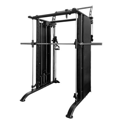 China Commercial Multifunctional Power Cage Crossover Cable Body Building Home Use Squat Rack with Gym Exercising Smith Weight Lifting Machine for sale