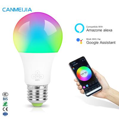 China 9W E27 E26 7W Colorful Lamp Residential Outdoor RGB Dimmable Light Alexa Bombilla Foco Inteligente Wifi Led Smart Bulb, Smart Light, Smart Led for sale