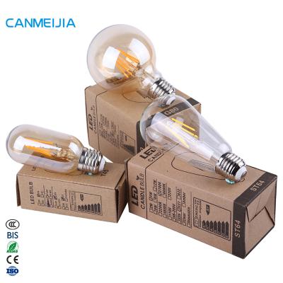 China 2W 4W 6W 8W E14 E27 Glass Residential Candle Light Bulb COB Kit Energy Saving Lamp Led Filament Home Lighting Bulb, Edison Bulb for sale