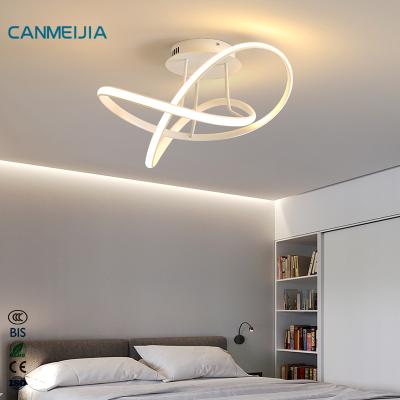 China Modern 40W Led Celing White Modern Office Round Ceiling Living Room Light Black Ligthing Ceiling Lamp Living Room Ceiling Led Light for sale