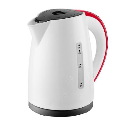 China 360 Degree Sale Window Measuring Household Smart Kettle Low Rotation Hot Electric Kettle Travel Plastic Hotel Kettle for sale