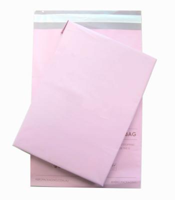 China 100% Biodegradable Logo Compostable Self Adhesive Biodegradable Custom Shipping Bags T-Shirt Pink Poly Custom Shippers Shipping Bags for sale