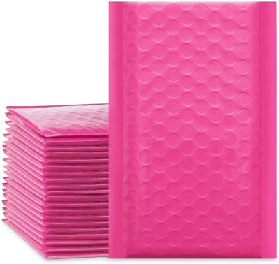 China Waterproof Eco - Friendly Non - Toxic Pink Bubble Envelopes , Self Seal Courier Padded Mailers Shipping Bags for sale