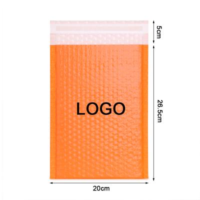 China Adhesive Strong Shock Resistance // Custom Compostable Large Bubble Mailer 8X10 8.5 X12 Waterproof Jewelery Printed Orange Padded Envelope Poly for sale