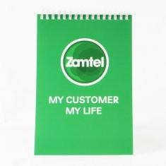 China Spiral Softcover Notebook Glossy Custom Notepad Printing Online for Promotion for sale